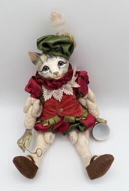 Katherine's Collection Victorian Rose Musical Boy Cat Doll 16” by Wayne Kleski